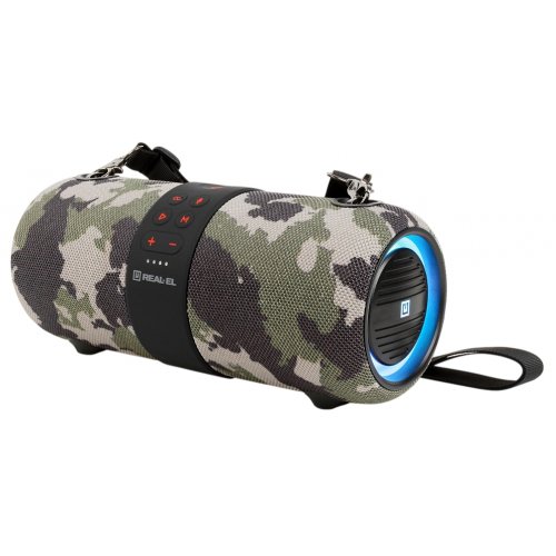 Портативная акустика REAL-EL X-733 (EL121600020) Camo купить в Украине: Киев, Днепр, Харьков, Одесса  | Низкая цена, отзывы, характеристики от TELEMART фото