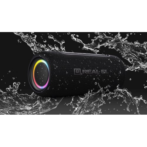 Портативная акустика REAL-EL X-715 (EL121600027) Black купить в Украине: Киев, Днепр, Харьков, Одесса  | Низкая цена, отзывы, характеристики от TELEMART фото