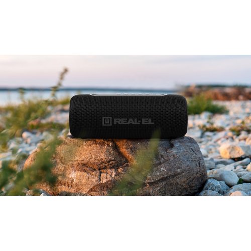 Портативная акустика REAL-EL X-715 (EL121600027) Black купить в Украине: Киев, Днепр, Харьков, Одесса  | Низкая цена, отзывы, характеристики от TELEMART фото