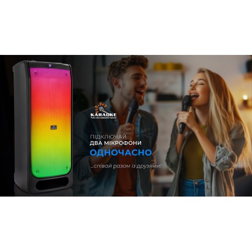 Портативная акустика REAL-EL X-797 (EL121600023) Black купить в Украине: Киев, Днепр, Харьков, Одесса  | Низкая цена, отзывы, характеристики от TELEMART фото