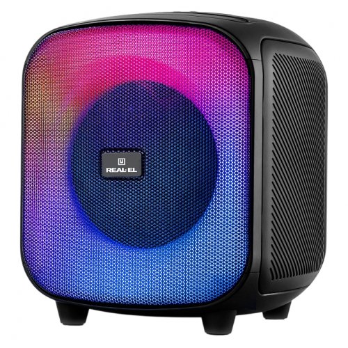 Портативная акустика REAL-EL X-760 (EL121600029) Black купить в Украине: Киев, Днепр, Харьков, Одесса  | Низкая цена, отзывы, характеристики от TELEMART фото