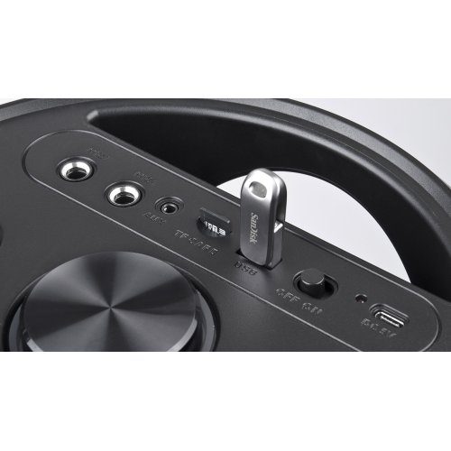 Портативная акустика REAL-EL X-780 (EL121600030) Black купить в Украине: Киев, Днепр, Харьков, Одесса  | Низкая цена, отзывы, характеристики от TELEMART фото