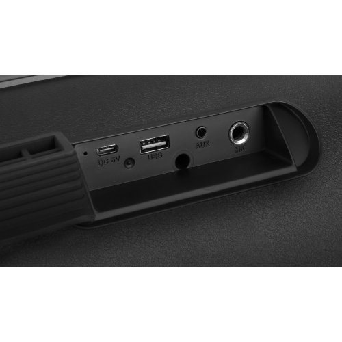 Портативная акустика REAL-EL X-755 (EL121600031) Black купить в Украине: Киев, Днепр, Харьков, Одесса  | Низкая цена, отзывы, характеристики от TELEMART фото