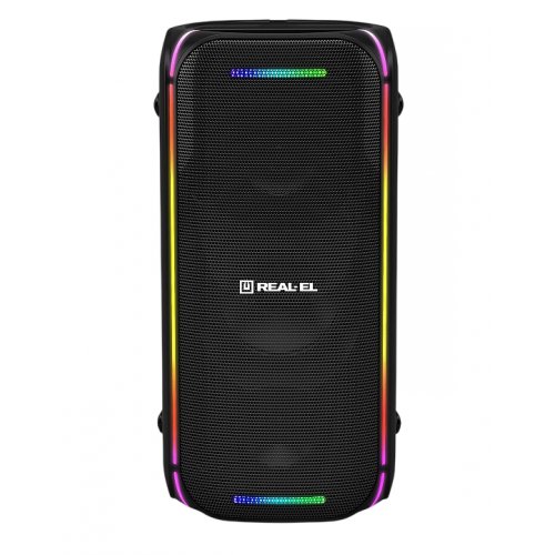 Портативная акустика REAL-EL X-775 (EL121600032) Black купить в Украине: Киев, Днепр, Харьков, Одесса  | Низкая цена, отзывы, характеристики от TELEMART фото
