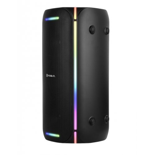 Портативная акустика REAL-EL X-775 (EL121600032) Black купить в Украине: Киев, Днепр, Харьков, Одесса  | Низкая цена, отзывы, характеристики от TELEMART фото