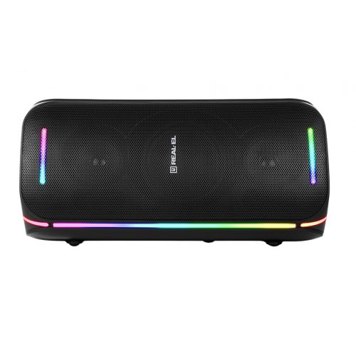 Портативная акустика REAL-EL X-775 (EL121600032) Black купить в Украине: Киев, Днепр, Харьков, Одесса  | Низкая цена, отзывы, характеристики от TELEMART фото