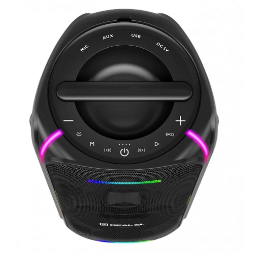 Портативная акустика REAL-EL X-775 (EL121600032) Black купить в Украине: Киев, Днепр, Харьков, Одесса  | Низкая цена, отзывы, характеристики от TELEMART фото