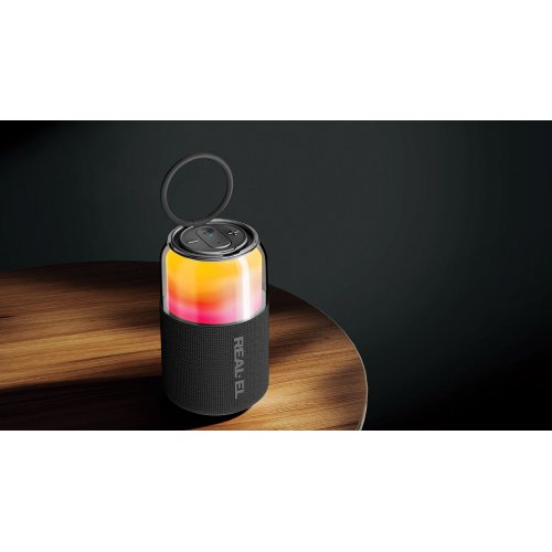 Портативна акустика REAL-EL X-705 (EL121600024) Black купити в Україні: Київ, Львів, Хмельницький, Тернопіль, Івано-Франківськ | Низька ціна, відгуки, характеристики від TELEMART фото