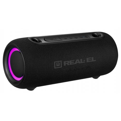 Портативная акустика REAL-EL X-725 (EL121600028) Black купить в Украине: Киев, Днепр, Харьков, Одесса  | Низкая цена, отзывы, характеристики от TELEMART фото