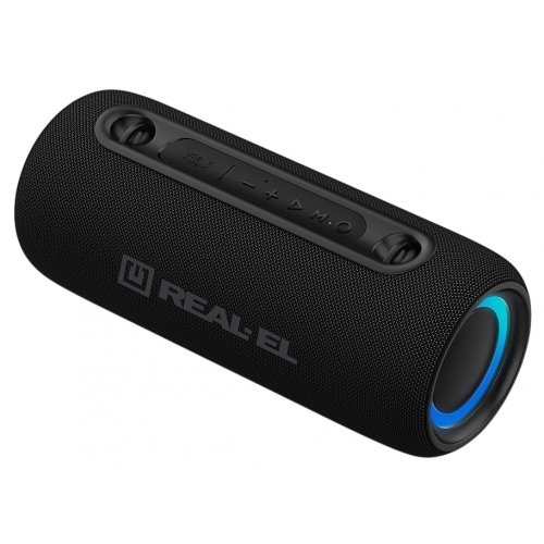 Портативная акустика REAL-EL X-725 (EL121600028) Black купить в Украине: Киев, Днепр, Харьков, Одесса  | Низкая цена, отзывы, характеристики от TELEMART фото