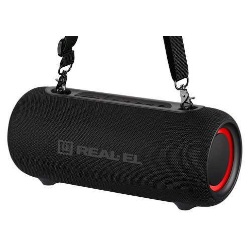 Портативная акустика REAL-EL X-725 (EL121600028) Black купить в Украине: Киев, Днепр, Харьков, Одесса  | Низкая цена, отзывы, характеристики от TELEMART фото