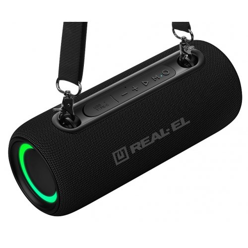 Портативная акустика REAL-EL X-725 (EL121600028) Black купить в Украине: Киев, Днепр, Харьков, Одесса  | Низкая цена, отзывы, характеристики от TELEMART фото