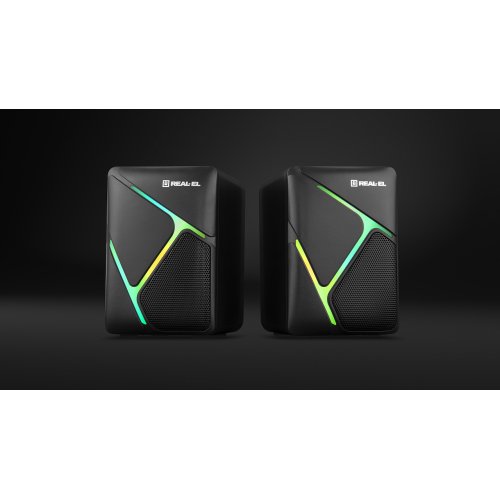 Акустическая система REAL-EL S-75 (EL121100015) Black купить в Украине: Киев, Днепр, Харьков, Одесса  | Низкая цена, отзывы, характеристики от TELEMART фото