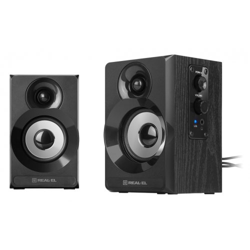 Акустическая система REAL-EL S-217 (EL121200013) Black купить в Украине: Киев, Днепр, Харьков, Одесса  | Низкая цена, отзывы, характеристики от TELEMART фото