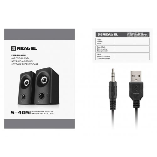 Акустична система REAL-EL S-405 (EL121100016) Black купити в Україні: Київ, Львів, Хмельницький, Тернопіль, Івано-Франківськ | Низька ціна, відгуки, характеристики від TELEMART фото