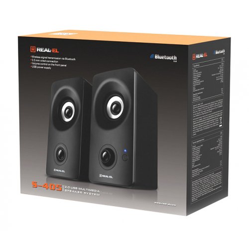 Акустична система REAL-EL S-405 (EL121100016) Black купити в Україні: Київ, Львів, Хмельницький, Тернопіль, Івано-Франківськ | Низька ціна, відгуки, характеристики від TELEMART фото