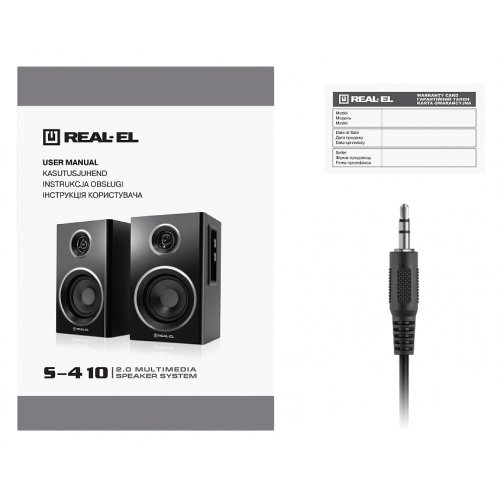 Акустична система REAL-EL S-410 (EL121200016) Black купити в Україні: Київ, Львів, Хмельницький, Тернопіль, Івано-Франківськ | Низька ціна, відгуки, характеристики від TELEMART фото