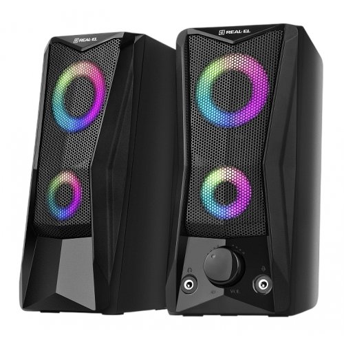 Акустическая система REAL-EL S-107 (EL121100017) Black купить в Украине: Киев, Днепр, Харьков, Одесса  | Низкая цена, отзывы, характеристики от TELEMART фото