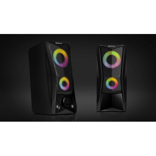 Акустическая система REAL-EL S-107 (EL121100017) Black купить в Украине: Киев, Днепр, Харьков, Одесса  | Низкая цена, отзывы, характеристики от TELEMART фото