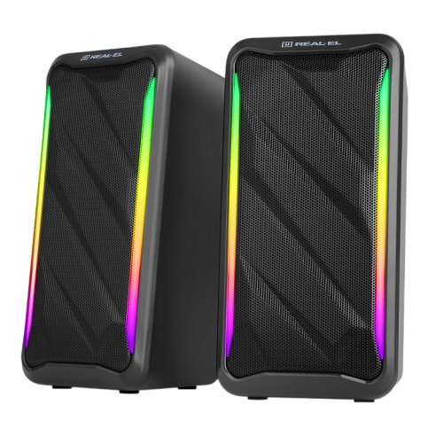 Акустическая система REAL-EL S-130 (EL121100018) Black купить в Украине: Киев, Днепр, Харьков, Одесса  | Низкая цена, отзывы, характеристики от TELEMART фото