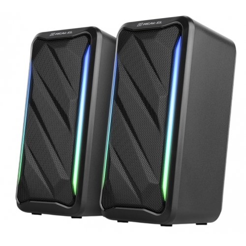 Акустическая система REAL-EL S-130 (EL121100018) Black купить в Украине: Киев, Днепр, Харьков, Одесса  | Низкая цена, отзывы, характеристики от TELEMART фото