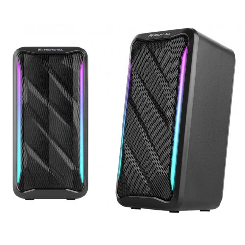 Акустическая система REAL-EL S-130 (EL121100018) Black купить в Украине: Киев, Днепр, Харьков, Одесса  | Низкая цена, отзывы, характеристики от TELEMART фото