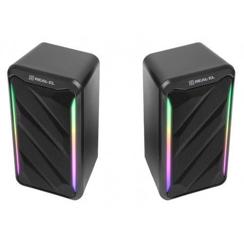 Акустическая система REAL-EL S-130 (EL121100018) Black купить в Украине: Киев, Днепр, Харьков, Одесса  | Низкая цена, отзывы, характеристики от TELEMART фото