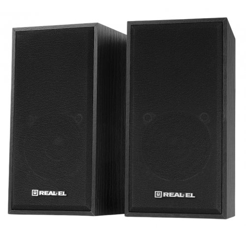 Акустическая система REAL-EL S-202 (EL121200019) Black купить в Украине: Киев, Днепр, Харьков, Одесса  | Низкая цена, отзывы, характеристики от TELEMART фото