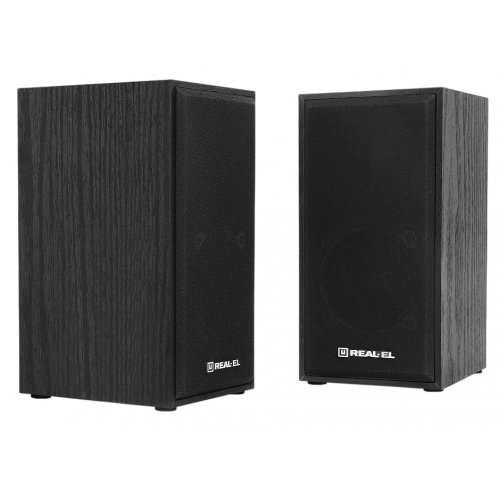 Акустическая система REAL-EL S-202 (EL121200019) Black купить в Украине: Киев, Днепр, Харьков, Одесса  | Низкая цена, отзывы, характеристики от TELEMART фото