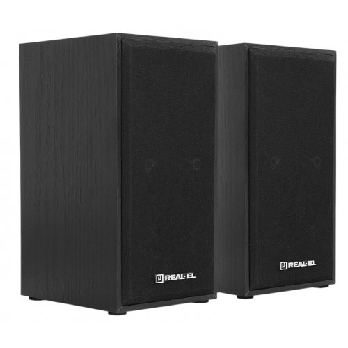 Акустическая система REAL-EL S-202 (EL121200019) Black купить в Украине: Киев, Днепр, Харьков, Одесса  | Низкая цена, отзывы, характеристики от TELEMART фото