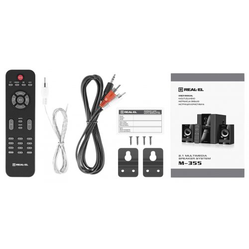 Акустическая система REAL-EL M-355 (EL121300015) Black купить в Украине: Киев, Днепр, Харьков, Одесса  | Низкая цена, отзывы, характеристики от TELEMART фото
