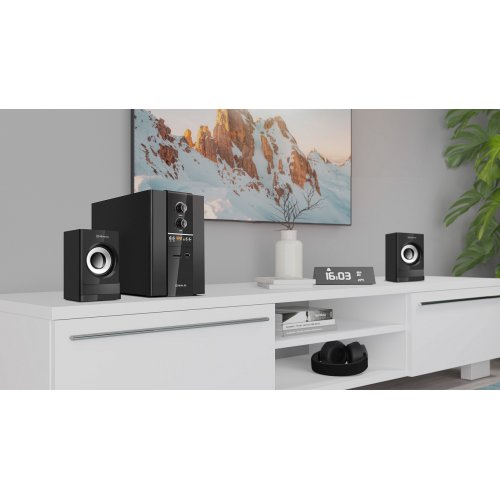Акустическая система REAL-EL M-355 (EL121300015) Black купить в Украине: Киев, Днепр, Харьков, Одесса  | Низкая цена, отзывы, характеристики от TELEMART фото