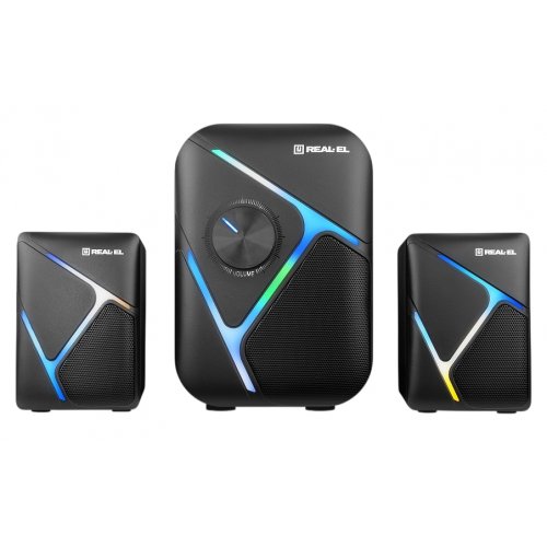 Акустическая система REAL-EL M-320 (EL121300014) Black купить в Украине: Киев, Днепр, Харьков, Одесса  | Низкая цена, отзывы, характеристики от TELEMART фото