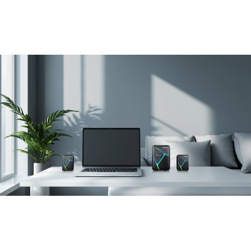 Акустическая система REAL-EL M-320 (EL121300014) Black купить в Украине: Киев, Днепр, Харьков, Одесса  | Низкая цена, отзывы, характеристики от TELEMART фото