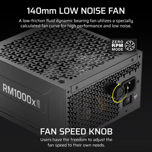 Блок живлення Corsair RM1000x Shift ATX 3.1 1000W (CP-9020300-EU) купити в Україні: Київ, Львів, Хмельницький, Тернопіль, Івано-Франківськ | Перевірка сумісності, низька ціна, відгуки, характеристики від TELEMART фото