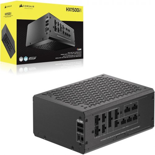 Блок живлення Corsair HX1500i Shift ATX 3.1 1500W (CP-9020269-EU) купити в Україні: Київ, Львів, Хмельницький, Тернопіль, Івано-Франківськ | Перевірка сумісності, низька ціна, відгуки, характеристики від TELEMART фото