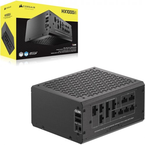 Блок живлення Corsair HX1000i Shift ATX 3.1 1000W (CP-9020265-EU) купити в Україні: Київ, Львів, Хмельницький, Тернопіль, Івано-Франківськ | Перевірка сумісності, низька ціна, відгуки, характеристики від TELEMART фото