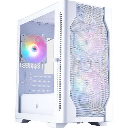 Корпус 1stPlayer D4-M-WH-2F1P-W-1F1-W без БЖ White купити в Україні: Київ, Львів, Хмельницький, Тернопіль, Івано-Франківськ | Перевірка сумісності, низька ціна, відгуки, характеристики від TELEMART фото