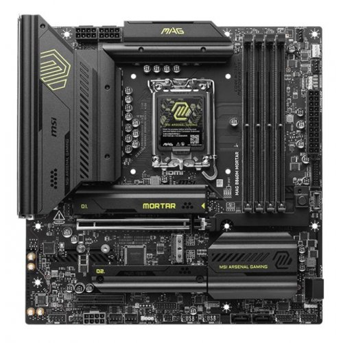 Материнская плата MSI MAG B860M MORTAR (s1851, Intel B860) купить в Украине: Киев, Днепр, Харьков, Одесса  | Проверка совместимости, низкая цена, отзывы, характеристики от TELEMART фото