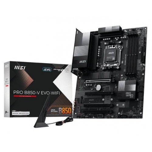 Материнская плата MSI PRO B850-V EVO WIFI (sAM5, AMD B850) купить в Украине: Киев, Днепр, Харьков, Одесса  | Проверка совместимости, низкая цена, отзывы, характеристики от TELEMART фото