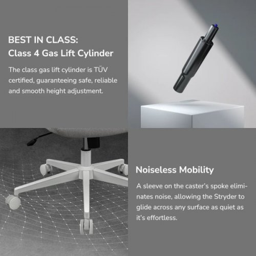 Офисное кресло Cougar Stryder Black купить в Украине: Киев, Днепр, Харьков, Одесса  | Низкая цена, отзывы, характеристики от TELEMART фото