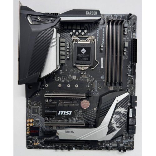 Материнська плата MSI MPG Z390 GAMING PRO CARBON (s1151-v2, Intel Z390) (Відновлено продавцем, 853102) купити в Україні: Київ, Львів, Хмельницький, Тернопіль, Івано-Франківськ | Перевірка сумісності, низька ціна, відгуки, характеристики від TELEMART фото