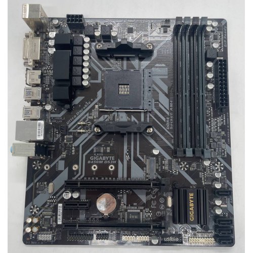 Материнская плата Gigabyte B450M DS3H (sAM4, AMD B450) + Ryzen 3000 Gen Ready (Восстановлено продавцом, 853108) купить в Украине: Киев, Днепр, Харьков, Одесса  | Проверка совместимости, низкая цена, отзывы, характеристики от TELEMART фото