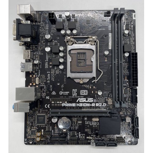 Материнская плата Asus PRIME H310M-R R2.0 (s1151-V2, Intel H310) (Восстановлено продавцом, 853141) купить в Украине: Киев, Днепр, Харьков, Одесса  | Проверка совместимости, низкая цена, отзывы, характеристики от TELEMART фото