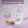Photo ColorWay 2 m 4 sockets + 2 x USB + 2 x USB Type-C (CW-CHE44PDW) White