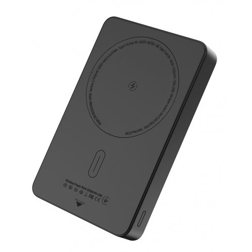 Powerbank ColorWay 10000mAh 20W MagSafe (CW-PB100LPA1BK-WPDD) Black купити в Україні: Київ, Львів, Хмельницький, Тернопіль, Івано-Франківськ | Низька ціна, відгуки, характеристики від TELEMART фото