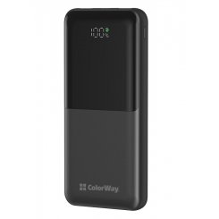 Powerbank ColorWay 10000mAh 22.5W LCD (CW-PB100LPB3BK-PDD) Black