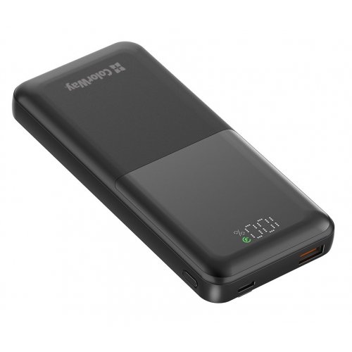 Powerbank ColorWay 10000mAh 22.5W LCD (CW-PB100LPB3BK-PDD) Black купити в Україні: Київ, Львів, Хмельницький, Тернопіль, Івано-Франківськ | Низька ціна, відгуки, характеристики від TELEMART фото