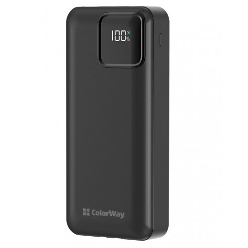 Powerbank ColorWay 20000mAh 22.5W Optimal Power (CW-PB200LPB5BK-PDD) Black купити в Україні: Київ, Львів, Хмельницький, Тернопіль, Івано-Франківськ | Низька ціна, відгуки, характеристики від TELEMART фото