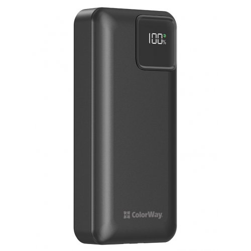 Powerbank ColorWay 20000mAh 22.5W Optimal Power (CW-PB200LPB5BK-PDD) Black купити в Україні: Київ, Львів, Хмельницький, Тернопіль, Івано-Франківськ | Низька ціна, відгуки, характеристики від TELEMART фото